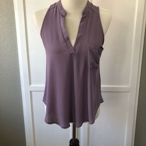 Lush V-Neck Sleeveless Blouse